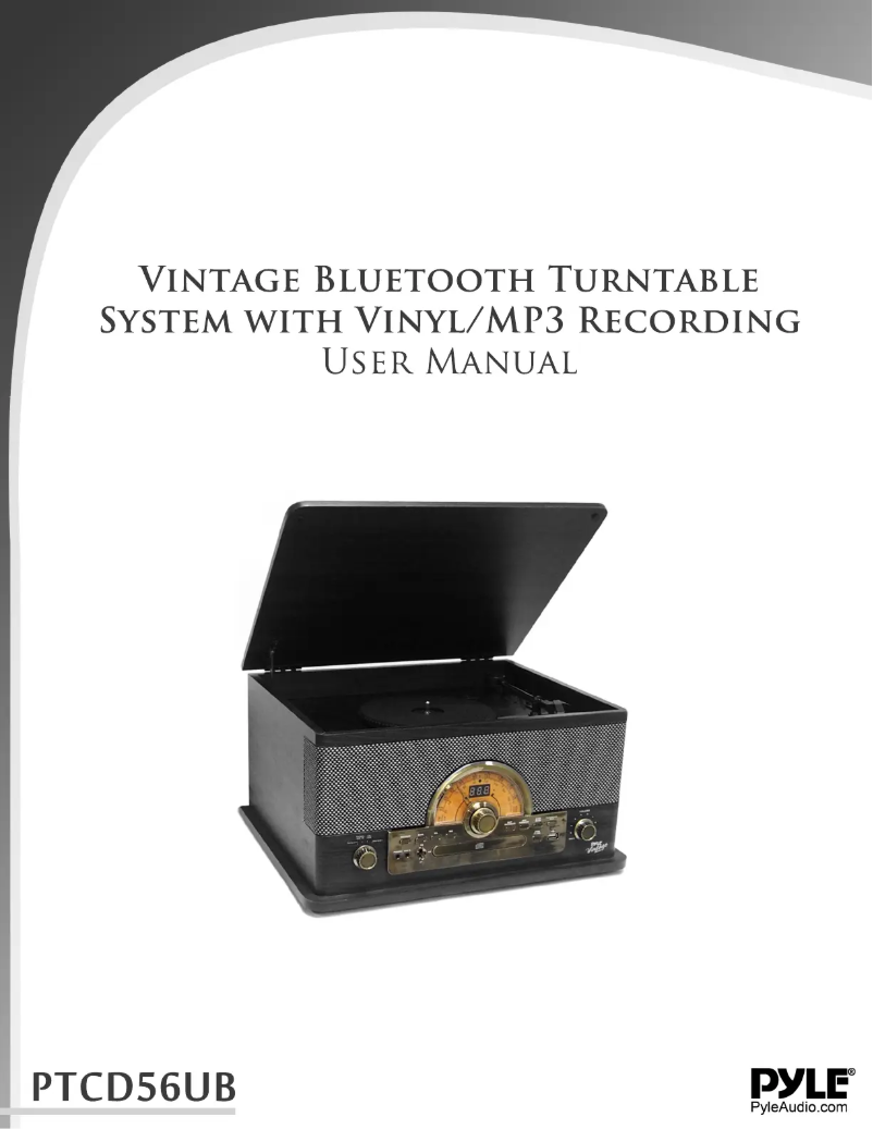 Page 1 de la notice Manuel utilisateur Pyle PTCD56UBGR
