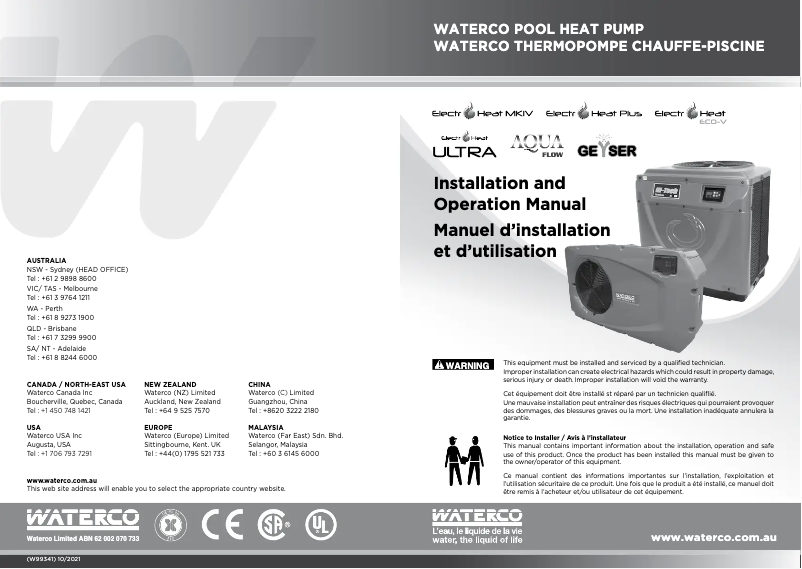 Image de la première page du manuel de l'appareil Electroheat plus