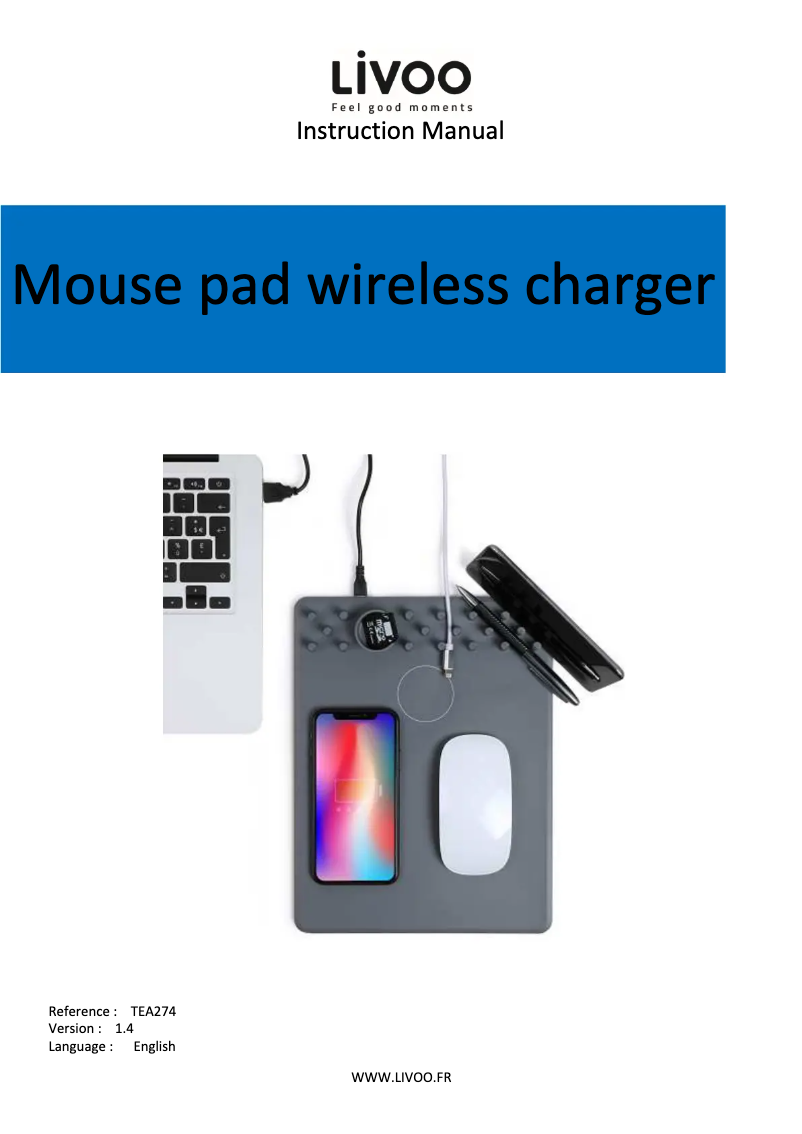 Image de la première page du manuel de l'appareil TEA274