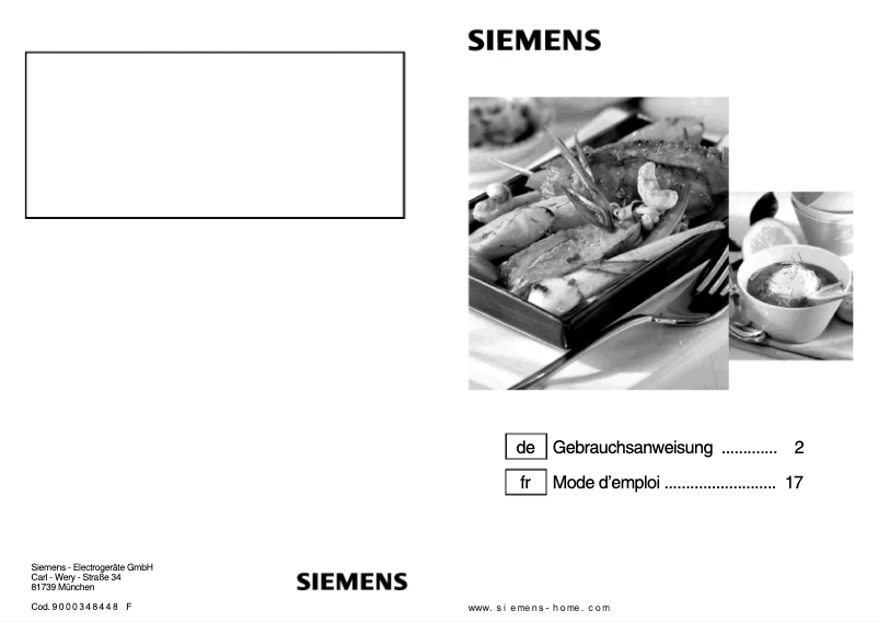 Image de la première page du manuel de l'appareil ER926SB90D