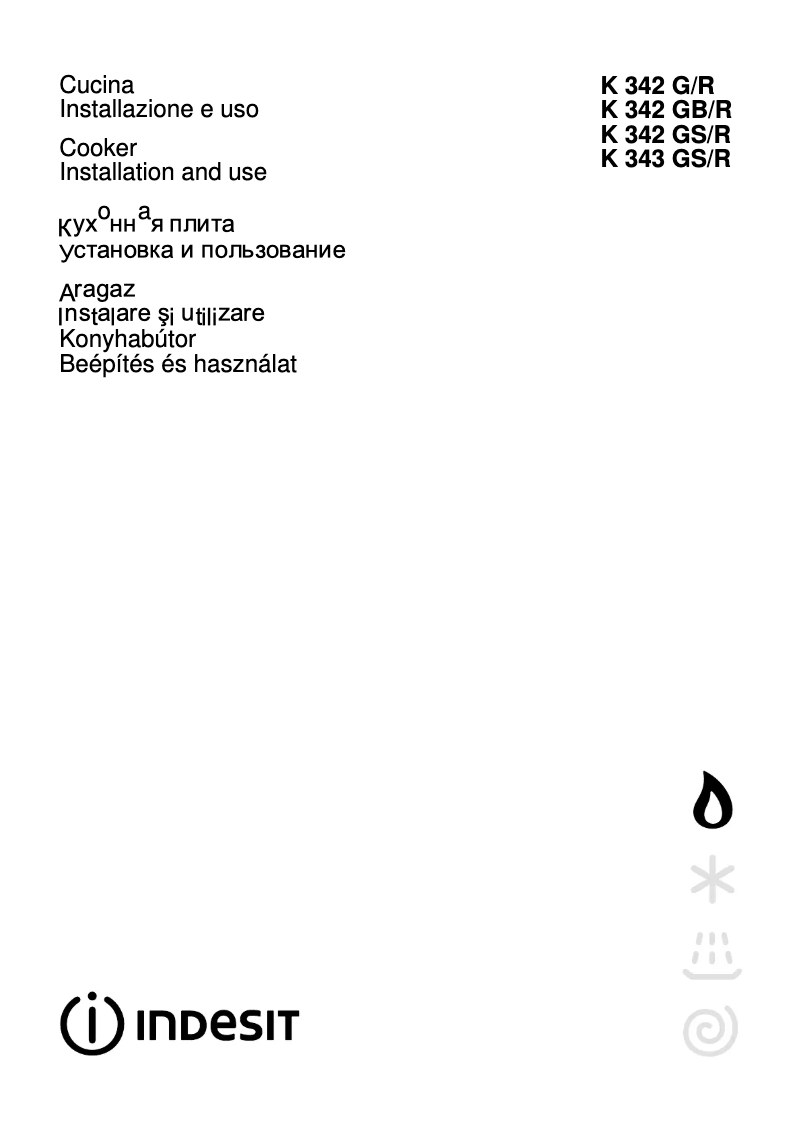 Image de la première page du manuel de l'appareil K342 G(W)/R