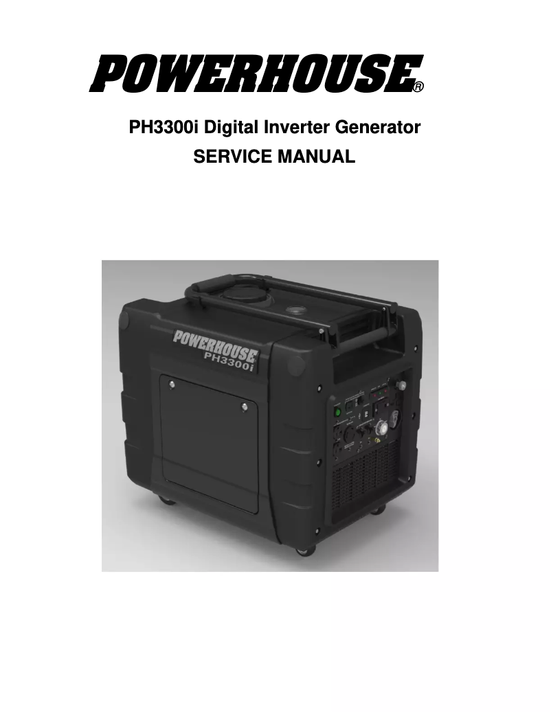 Image de la première page du manuel de l'appareil PH3300i