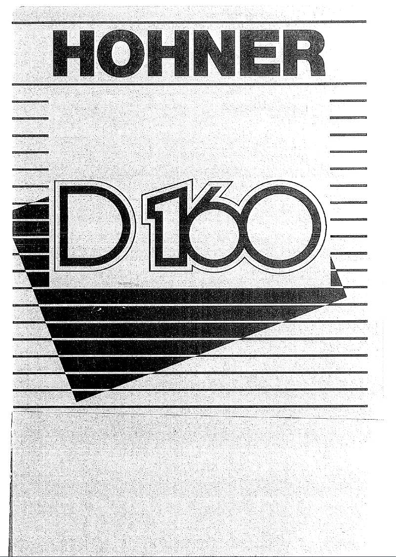 Image de la première page du manuel de l'appareil D 160