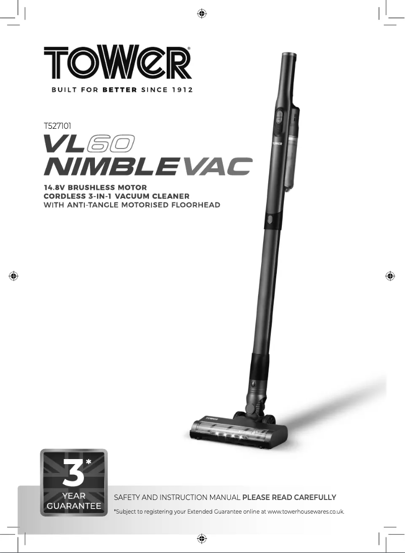 Page 1 de la notice Manuel utilisateur Tower VL60
