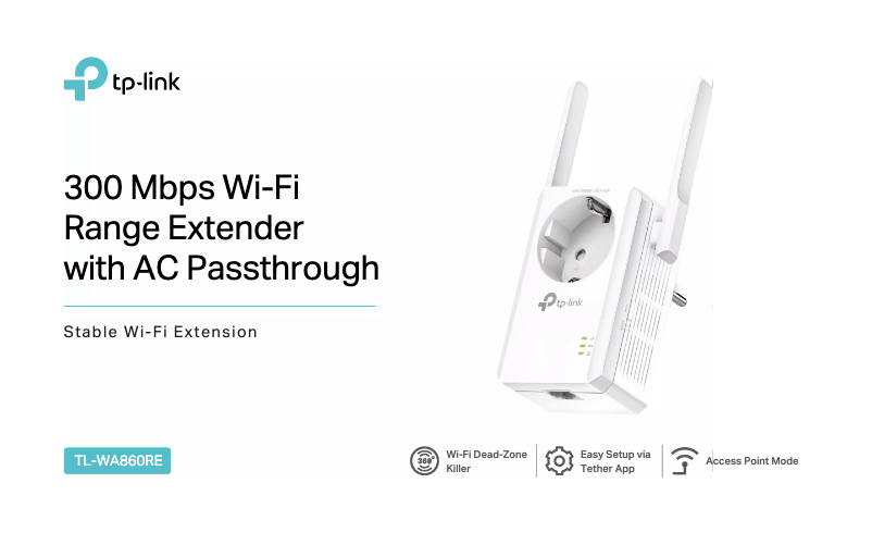Page 1 de la notice Fiche technique TP-Link TL-WA860RE