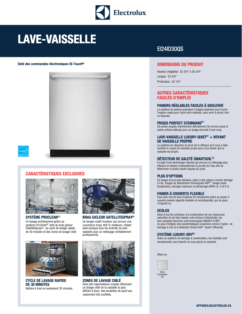 Image de la première page du manuel de l'appareil EI24ID30QS