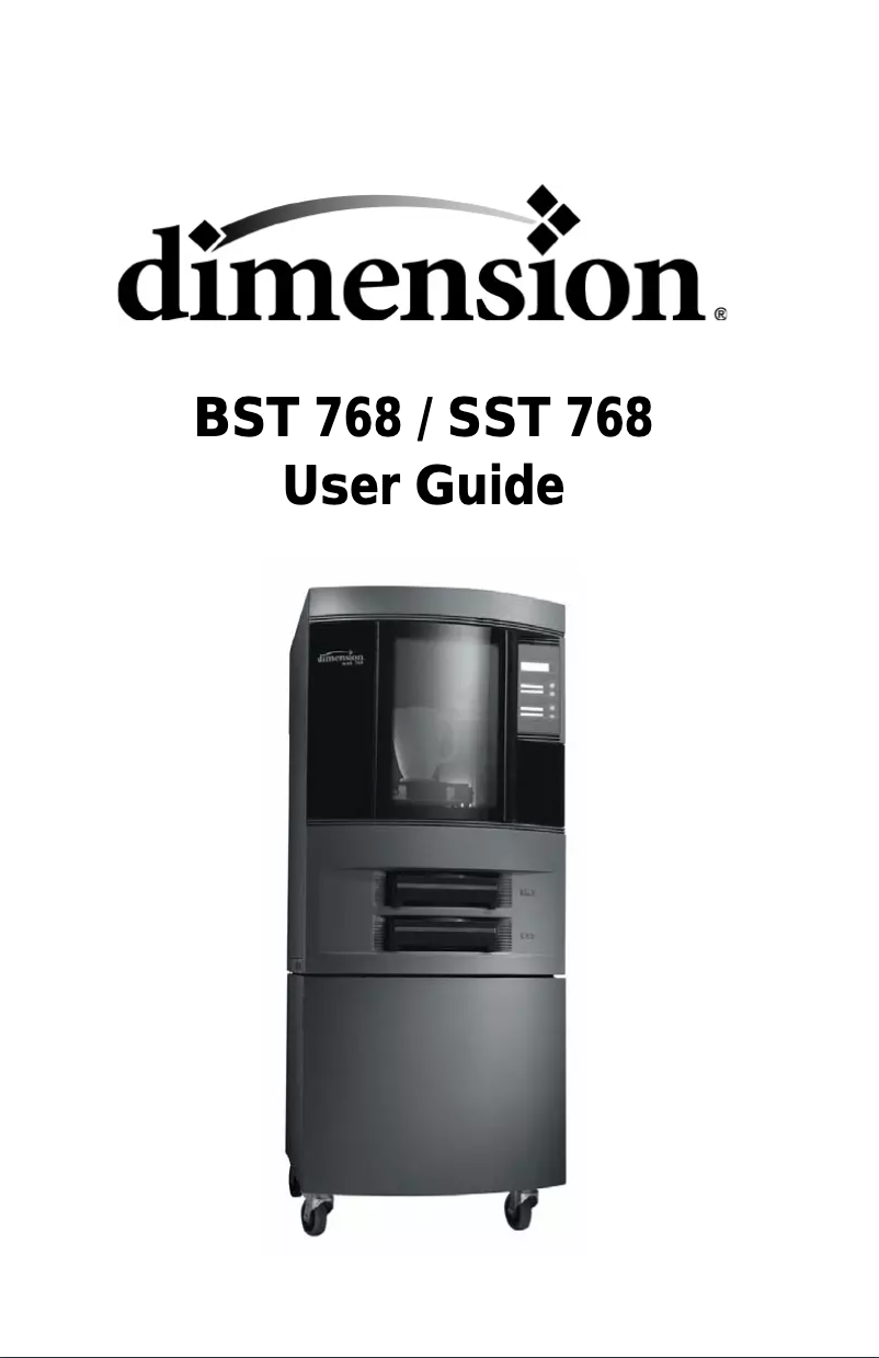 Page 1 de la notice Manuel utilisateur Dimension BST 768