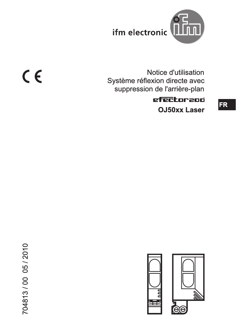 Page 1 de la notice Manuel utilisateur IFM OJ5056