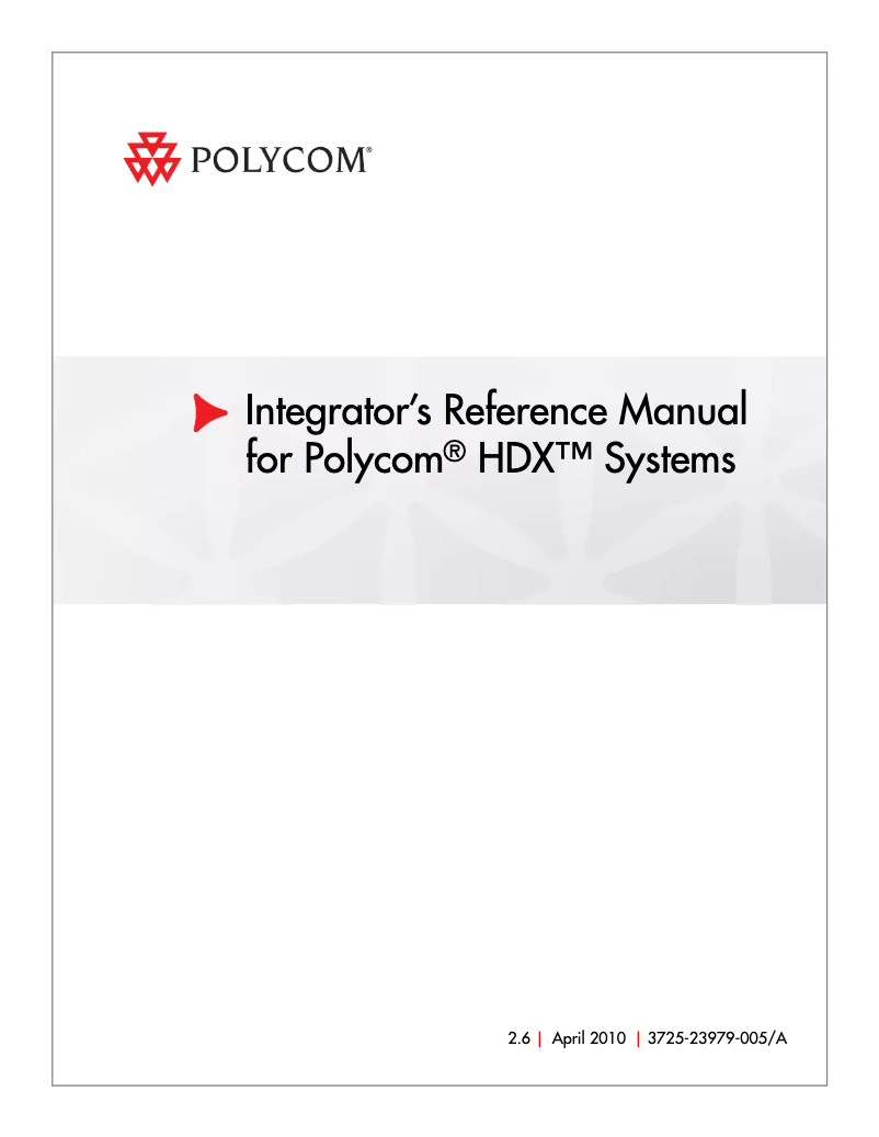 Page n°1 - Manuel utilisateur Polycom DVI-D - HDMI 3m
