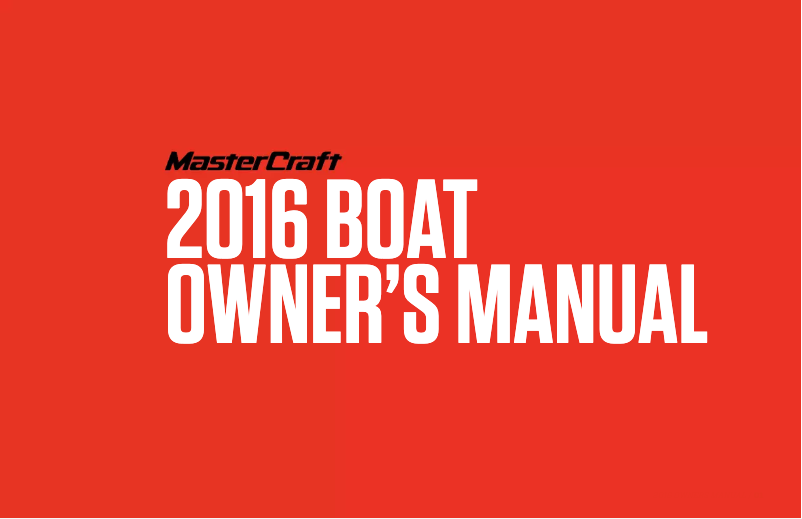 Página 1 del manual Manual de usuario MasterCraft X26 (2016)
