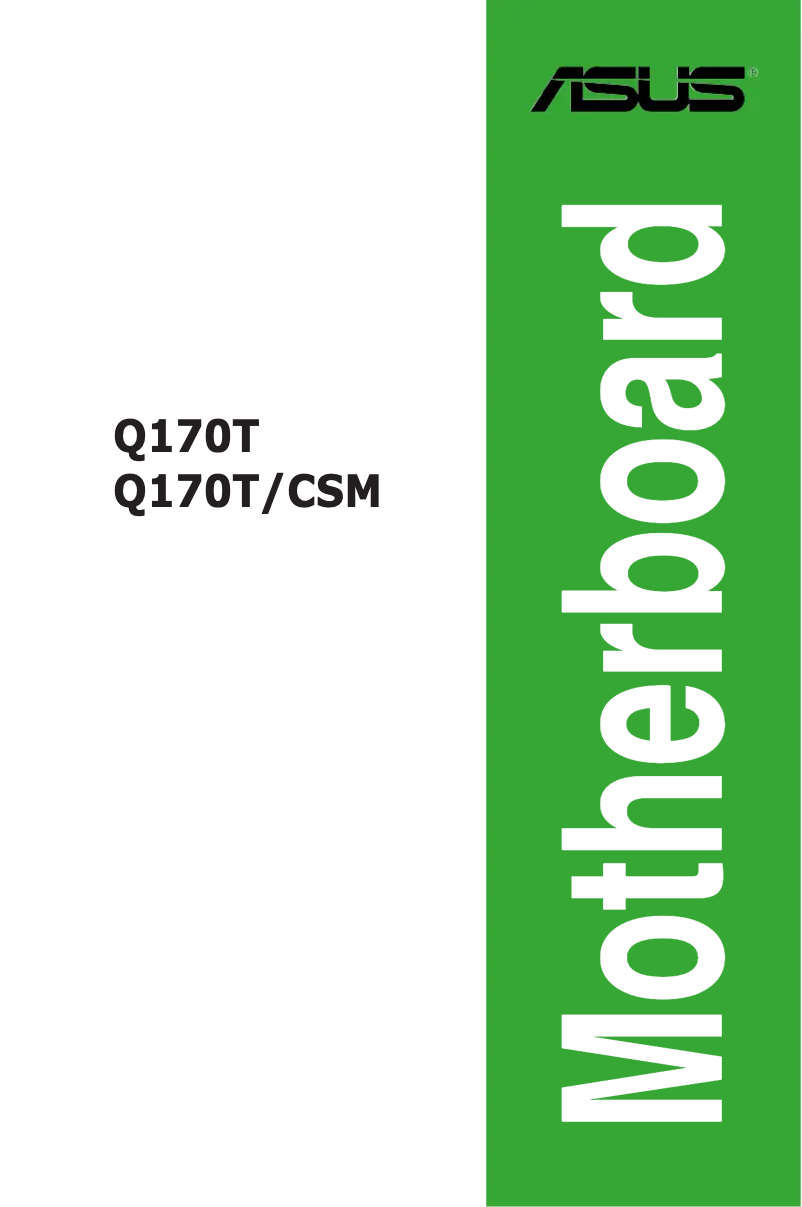 Page 1 de la notice Manuel utilisateur Asus Q170T