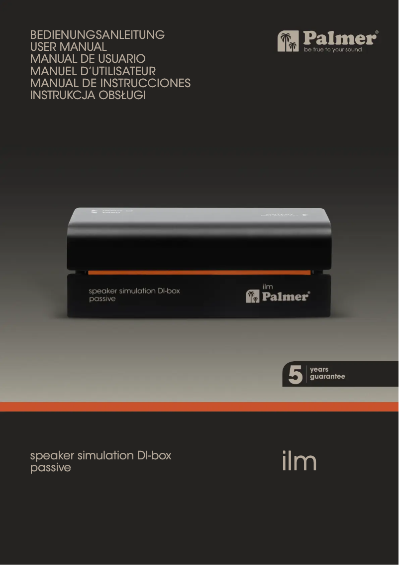Page n°1 - Manuel utilisateur Palmer ilm
