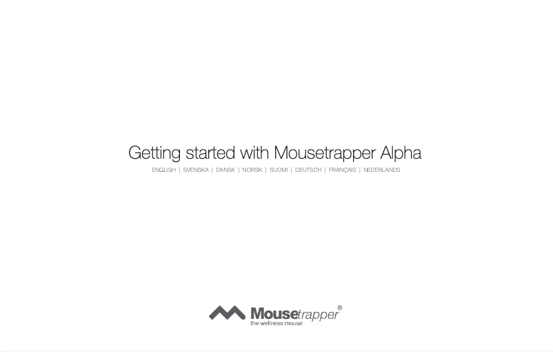 Image de la première page du manuel de l'appareil Alpha