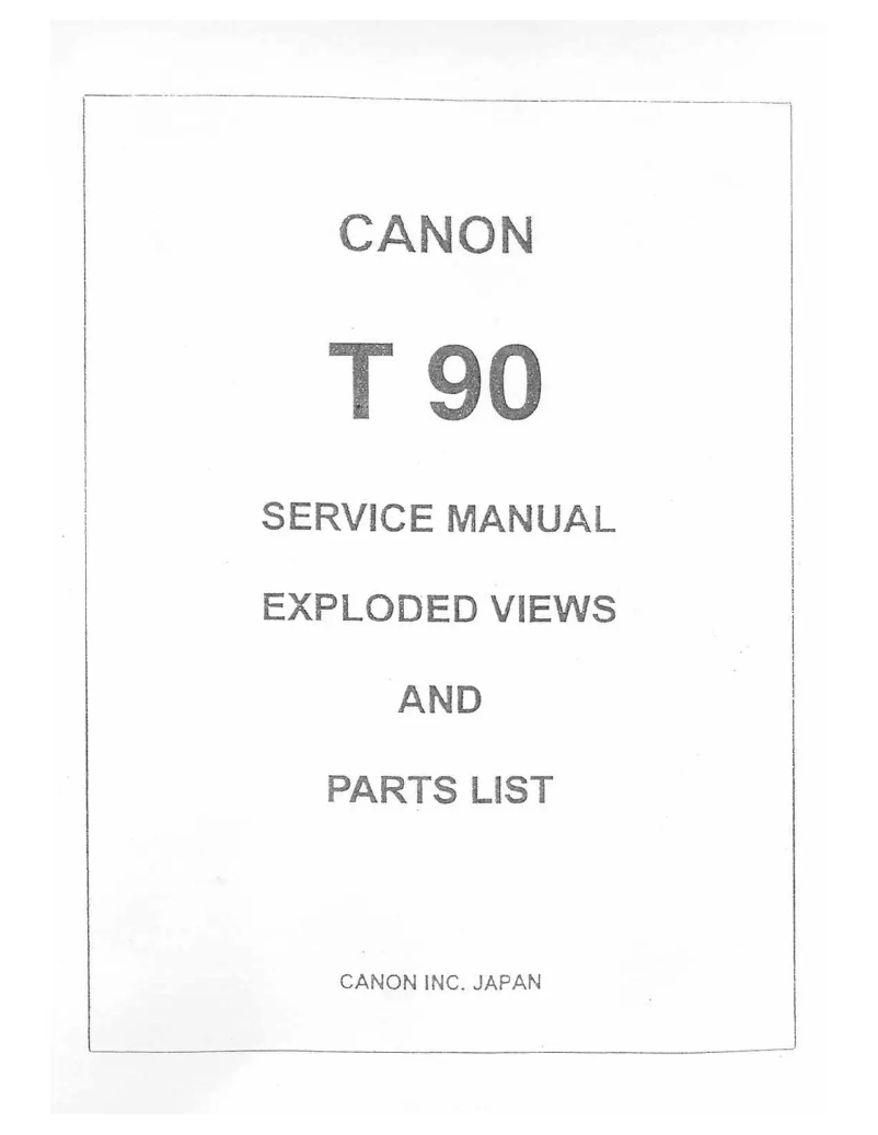 Página 1 del manual Instrucciones / montaje Canon T90