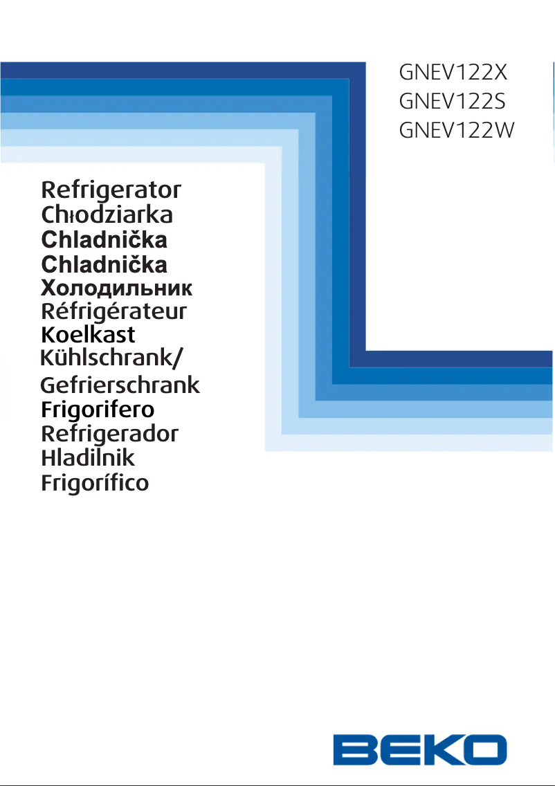 Page 1 de la notice Manuel utilisateur Beko GNEV122X