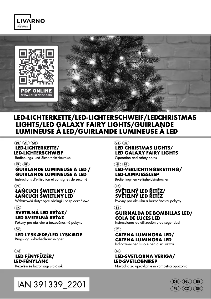 Page 1 de la notice Manuel utilisateur Livarno Lux HG05412A