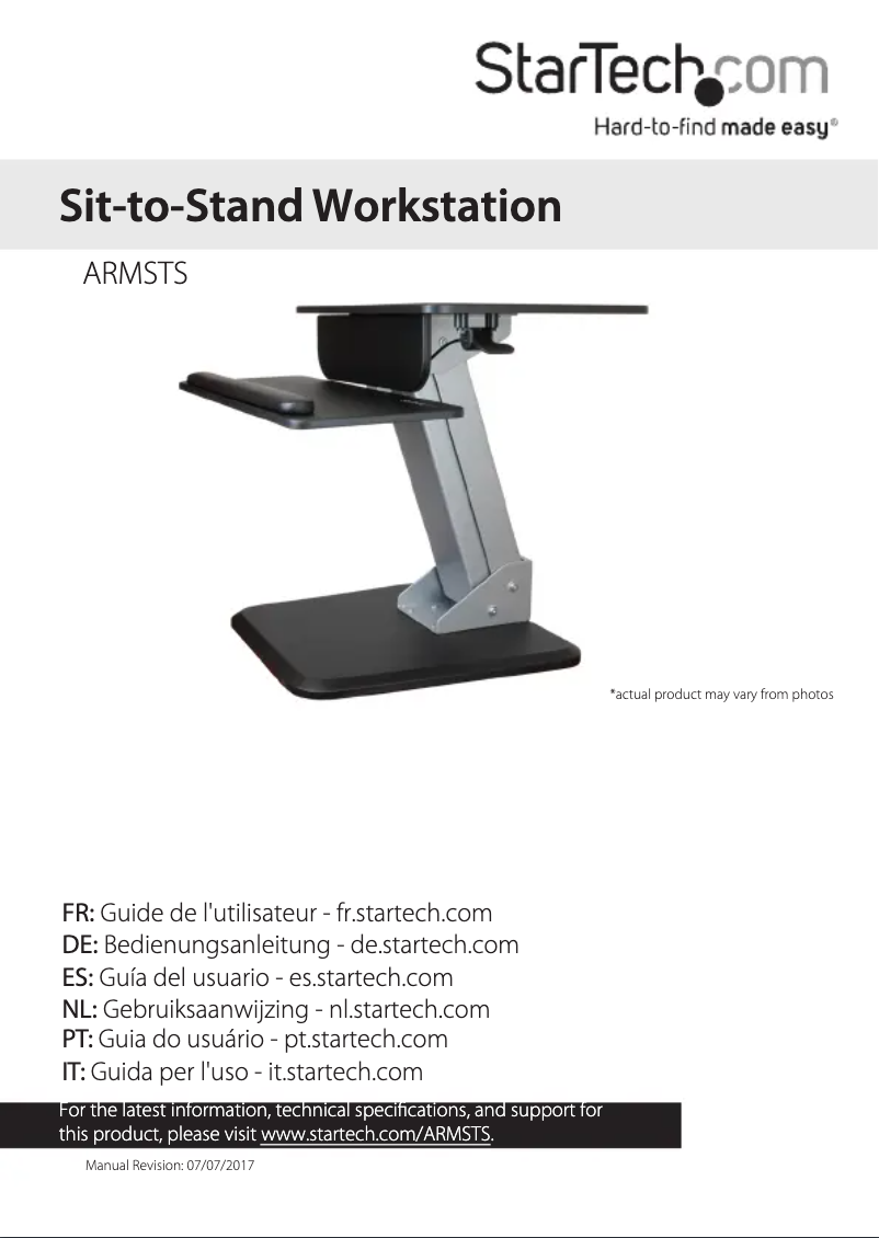 Page n°1 - Manuel utilisateur StarTech.com BNDSTSSLIM