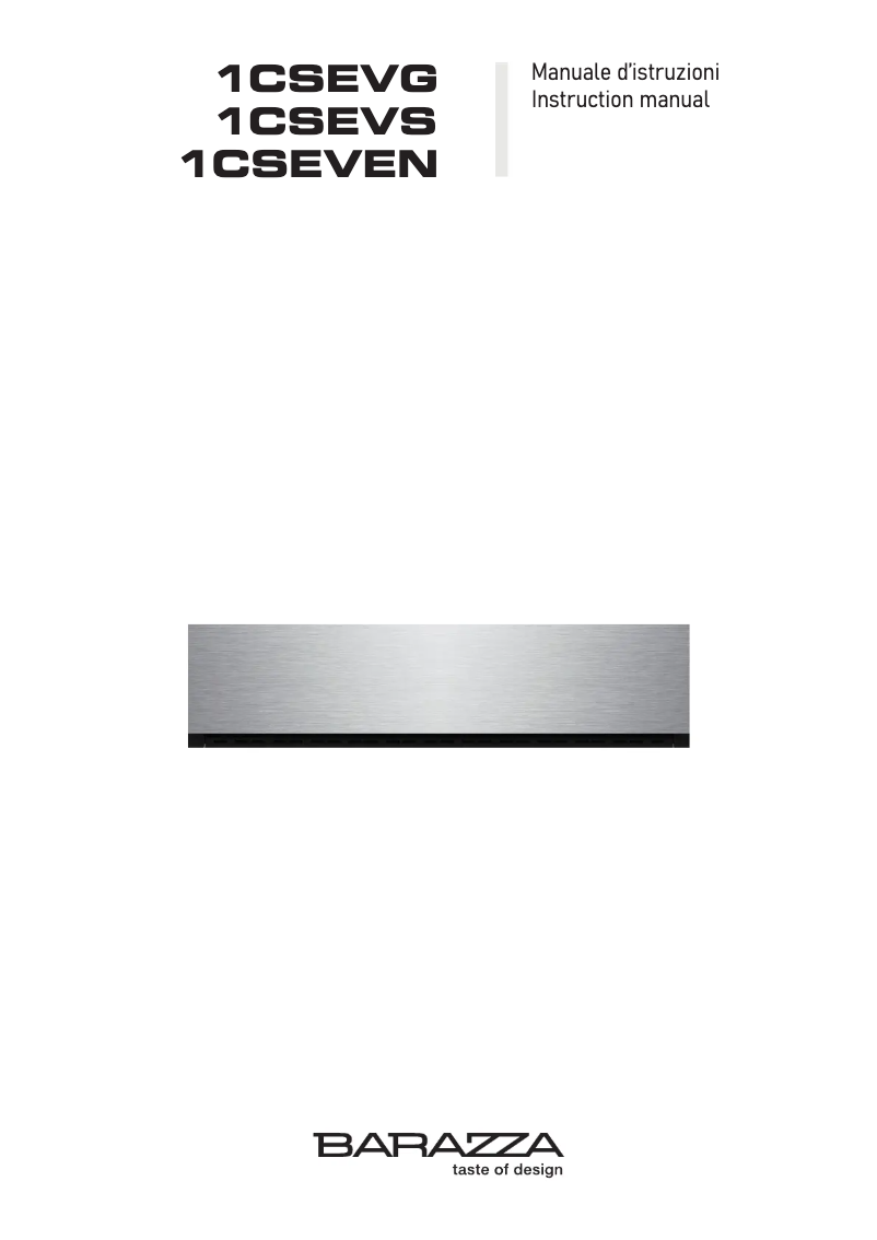 Image de la première page du manuel de l'appareil 1CSEVS
