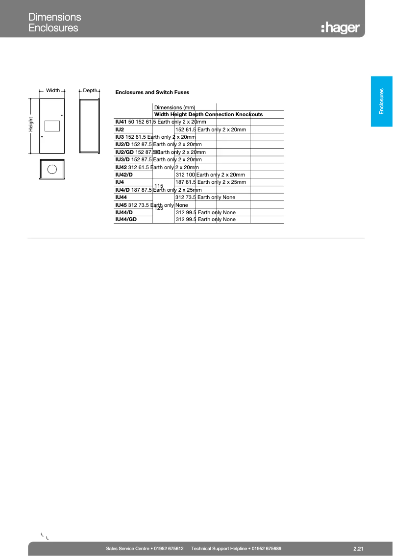Page 1 de la notice Manuel utilisateur Hager IU41