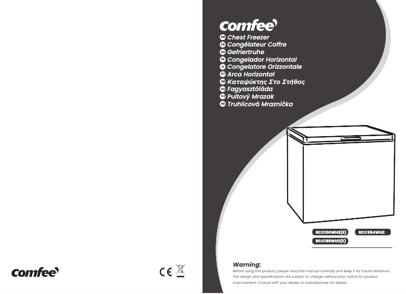 Page n°1 - Manuel utilisateur Comfee RCC554WH2