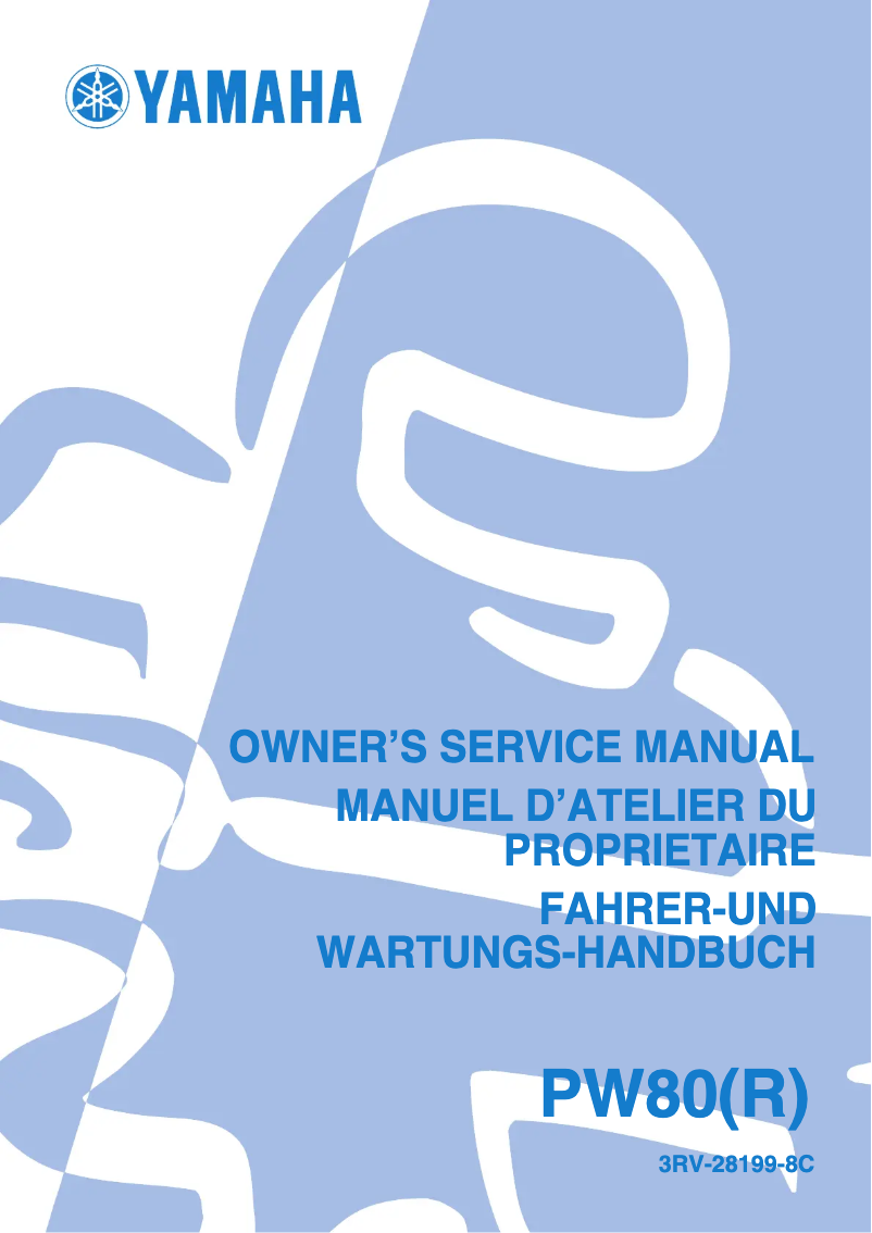 Image de la première page du manuel de l'appareil PW80