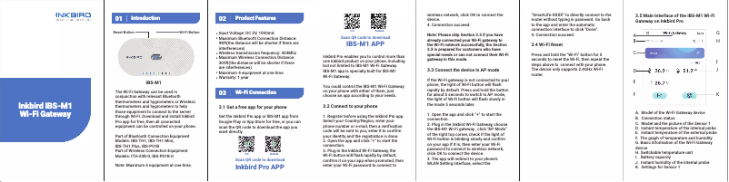Image de la première page du manuel de l'appareil IBS-M1