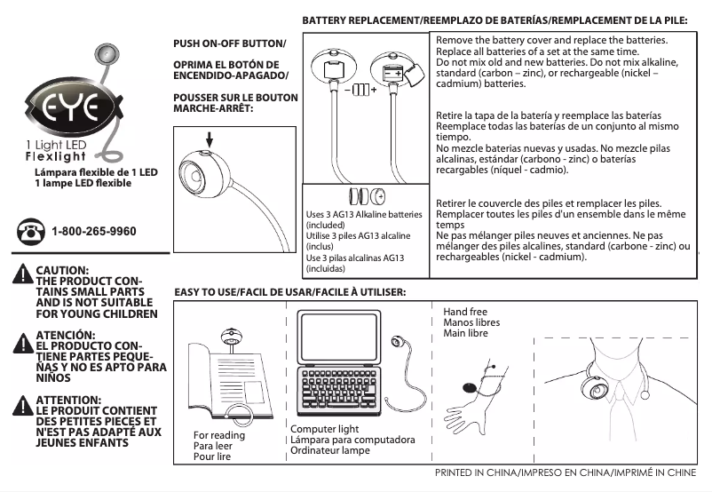 Page 1 de la notice Manuel utilisateur Checkolite B1010