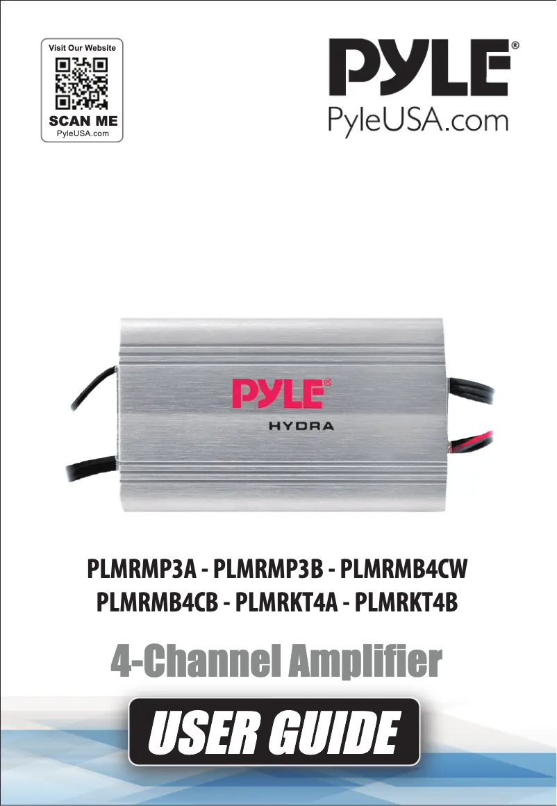 Page 1 de la notice Manuel utilisateur Pyle PLMRMB4CB