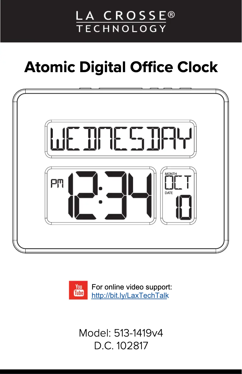 Imagen de la primera página del manual del dispositivo 513-1419V4
