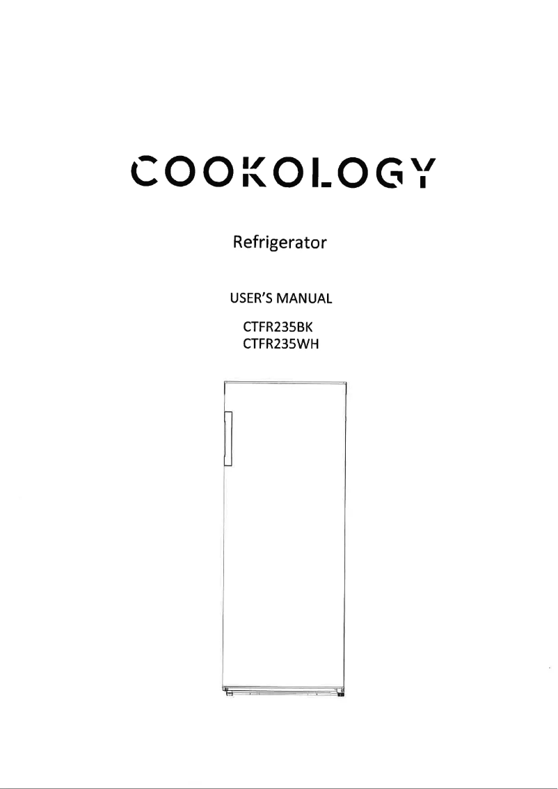 Page 1 de la notice Manuel utilisateur Cookology CTFR235WH