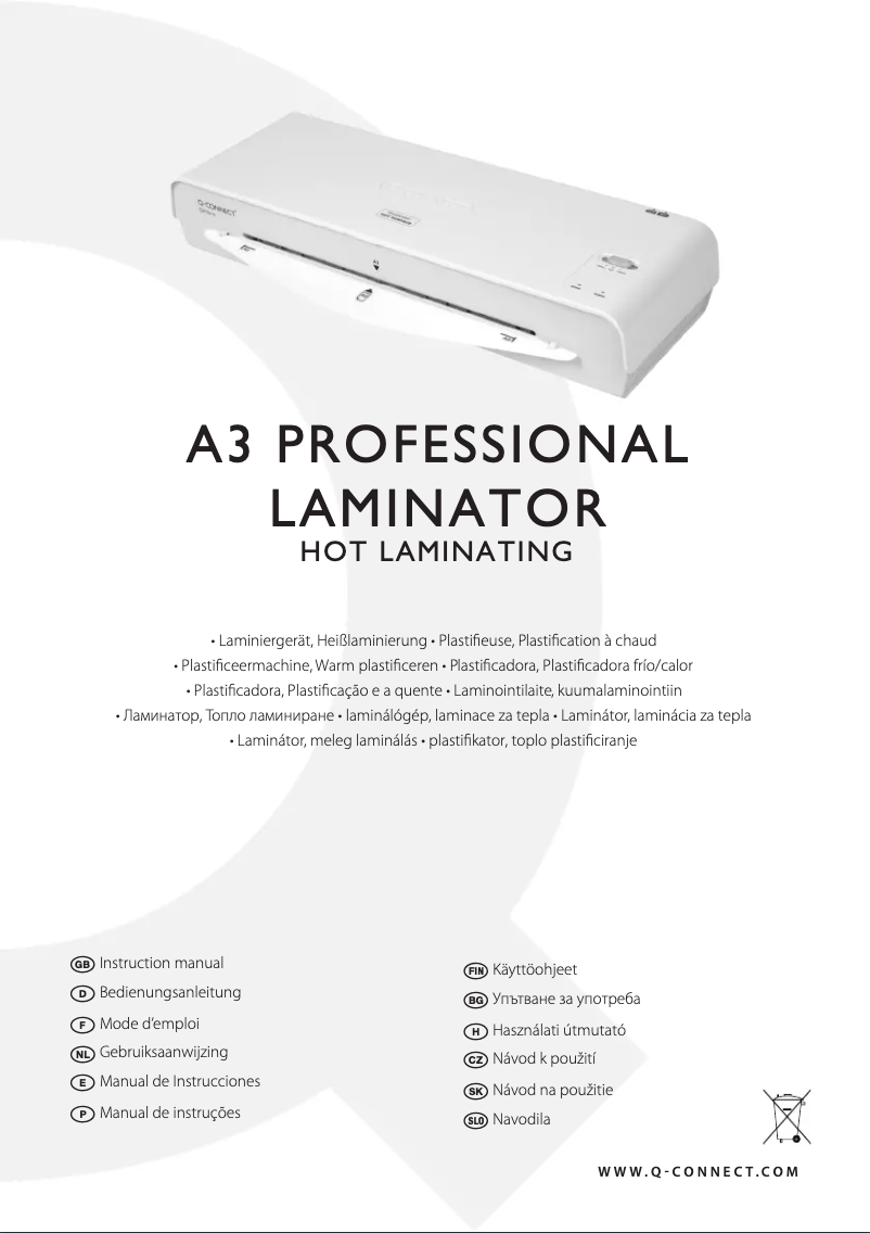 Page n°1 - Manuel utilisateur Q-Connect KF17005