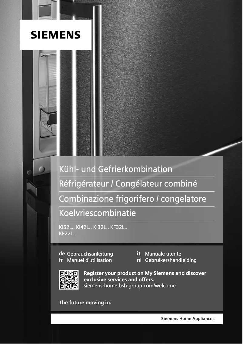 Page n°1 - Manuel utilisateur Siemens KI52LSDE0