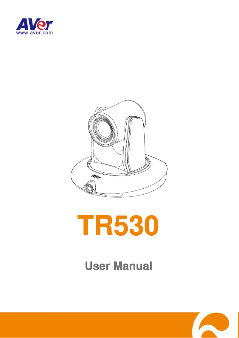 Page n°1 - Manuel utilisateur AVer TR530