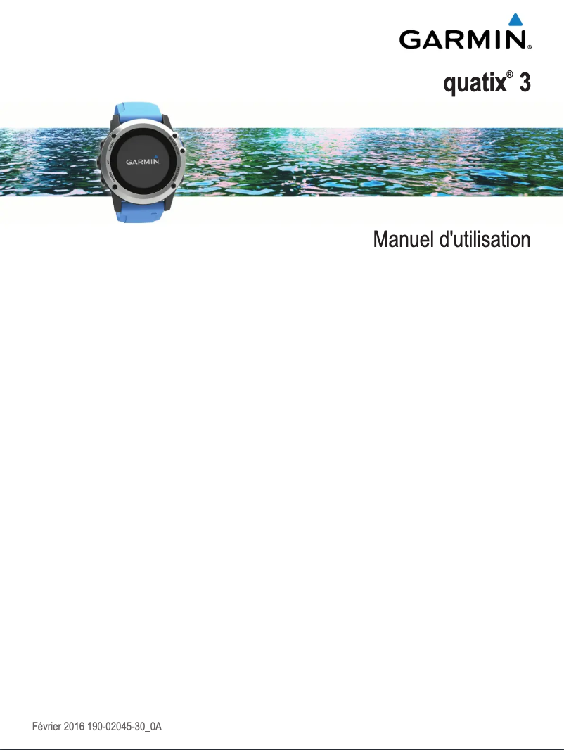 Page n°1 - Mode d'emploi Garmin quatix 3