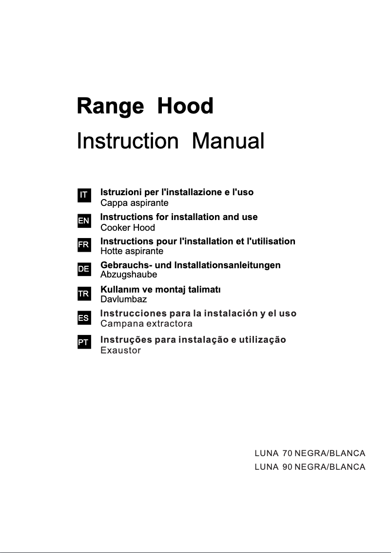 Page 1 de la notice Manuel utilisateur Mepamsa Luna 90