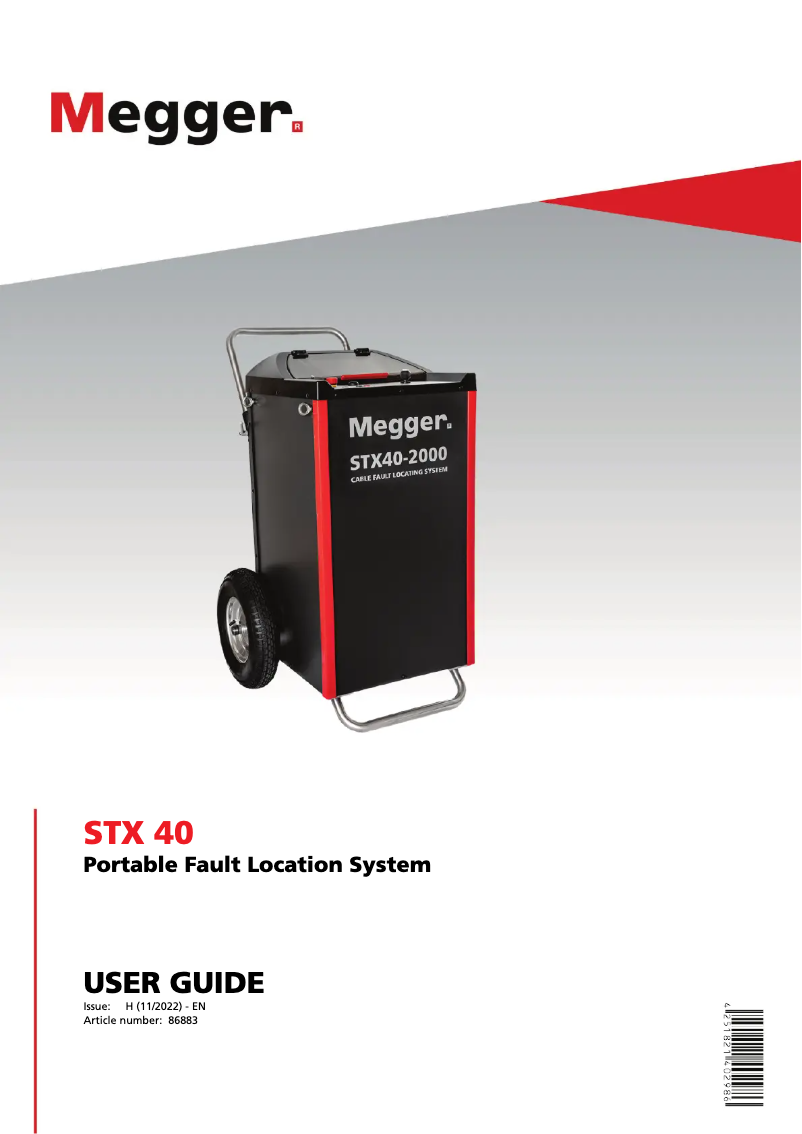 Image de la première page du manuel de l'appareil STX 40