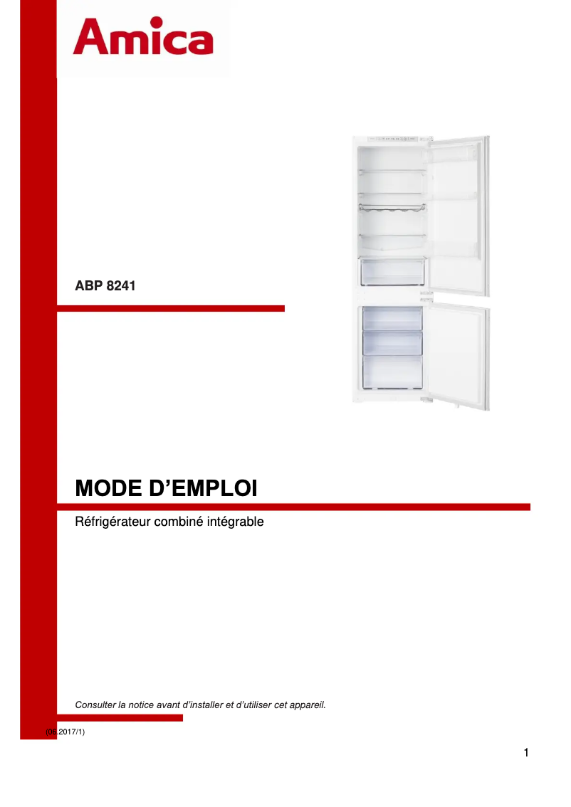 Image de la première page du manuel de l'appareil ABP8241