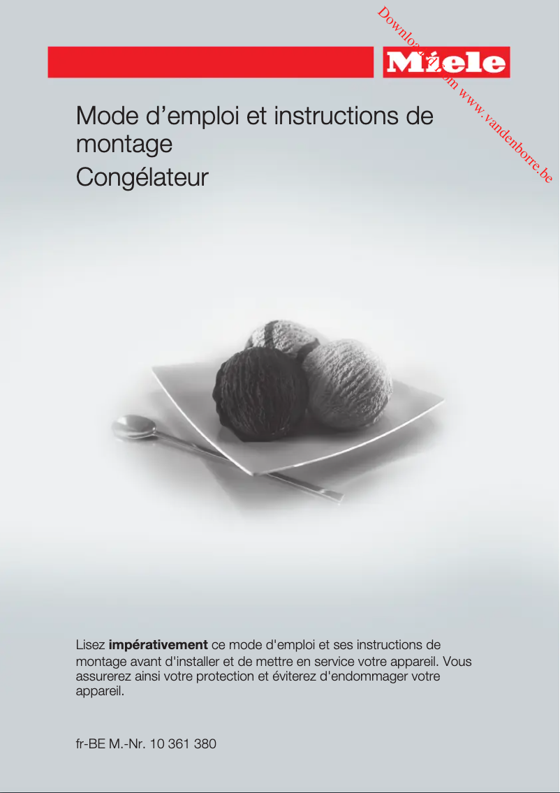 Page n°1 - Manuel utilisateur Miele FN 28062 ws