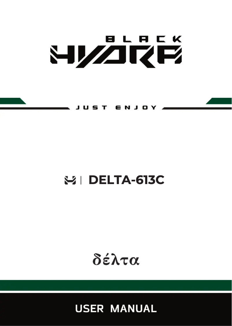 Page n°1 - Manuel utilisateur Black Hydra Delta 613C