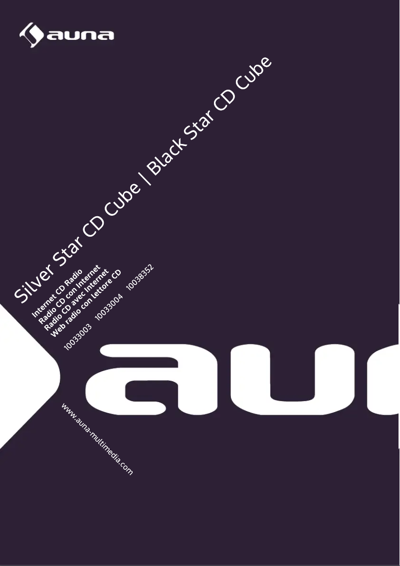 Página 1 del manual Manual de usuario Auna Black Star CD Cube