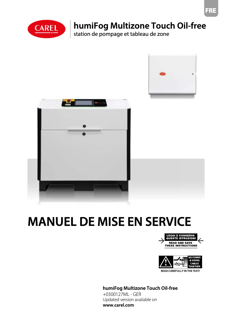 Página 1 del manual Manual de usuario Carel humiFog