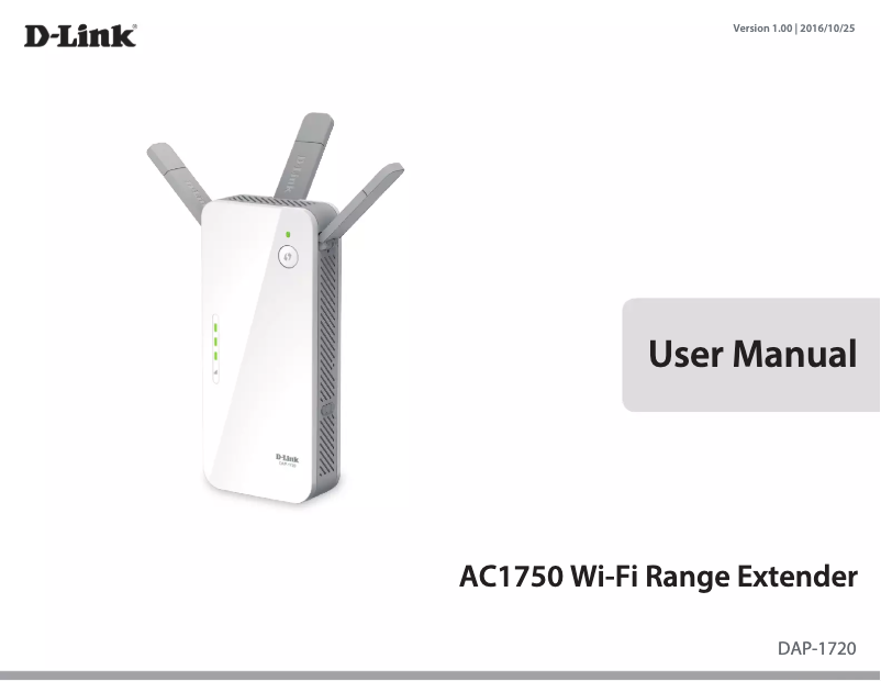 Page n°1 - Manuel utilisateur D-Link AC1750