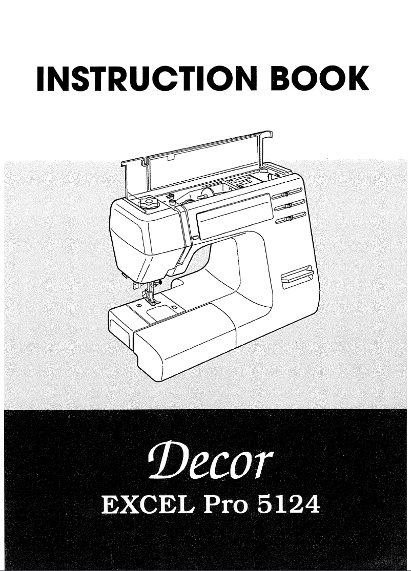 Page n°1 - Manuel utilisateur Janome Decor Excel Pro 5124