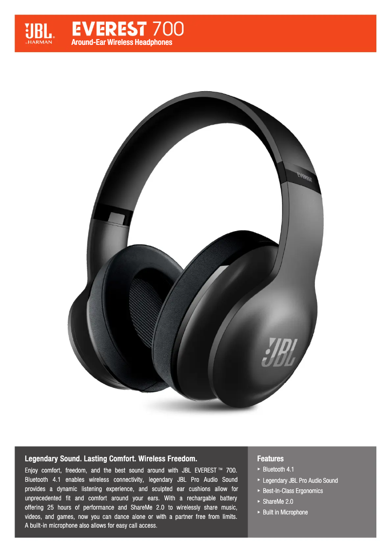 Image de la première page du manuel de l'appareil Everest 700