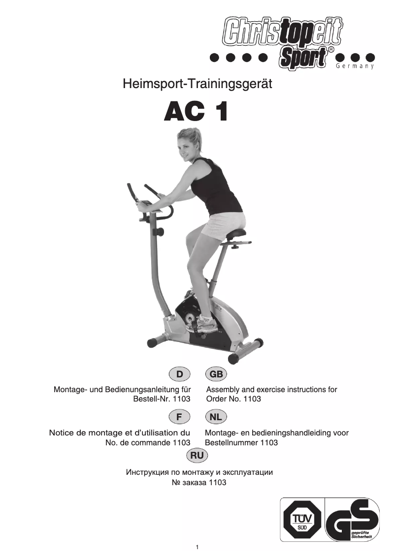 Page n°1 - Manuel utilisateur Christopeit AC1