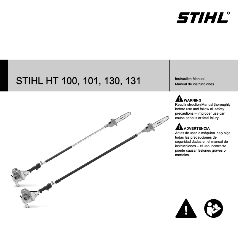 Page 1 de la notice Manuel utilisateur Stihl HT 100