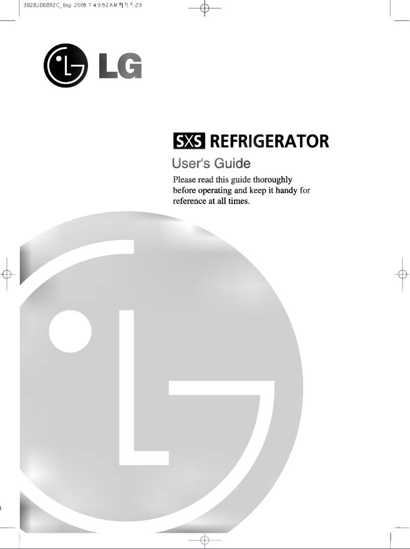 Imagen de la primera página del manual del dispositivo GR-L247QTFA