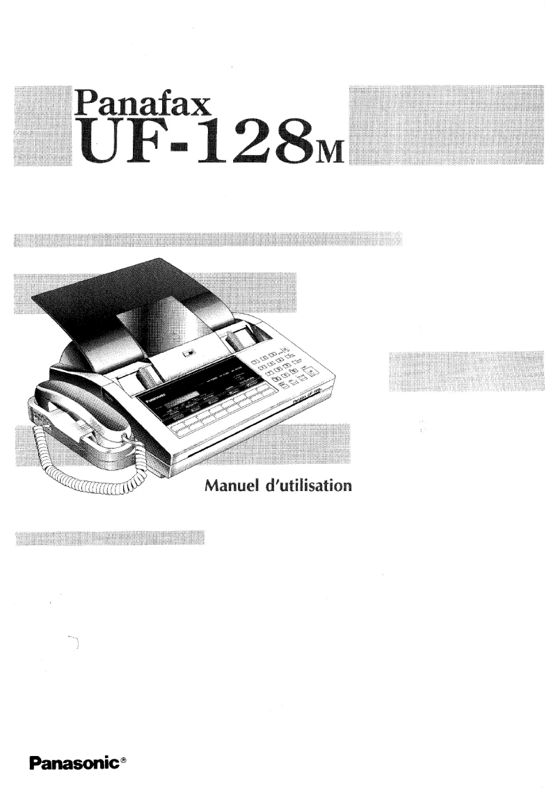 Page 1 de la notice Manuel utilisateur Panasonic Panafax UF-128M