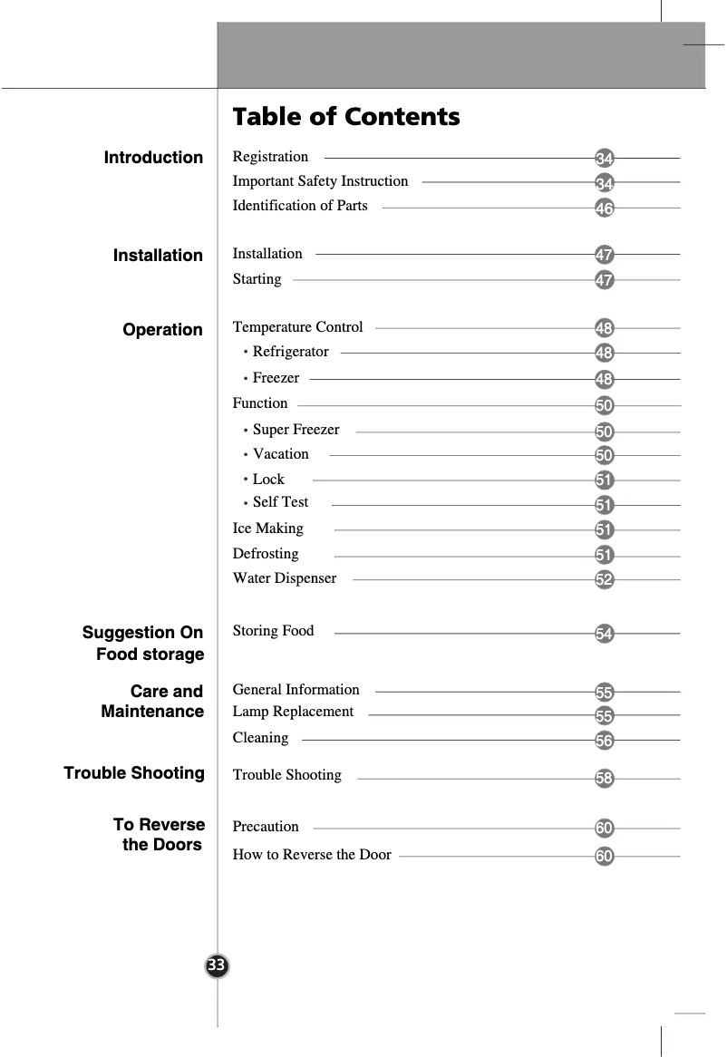 Page 1 de la notice Manuel utilisateur LG GC-F399BLQA