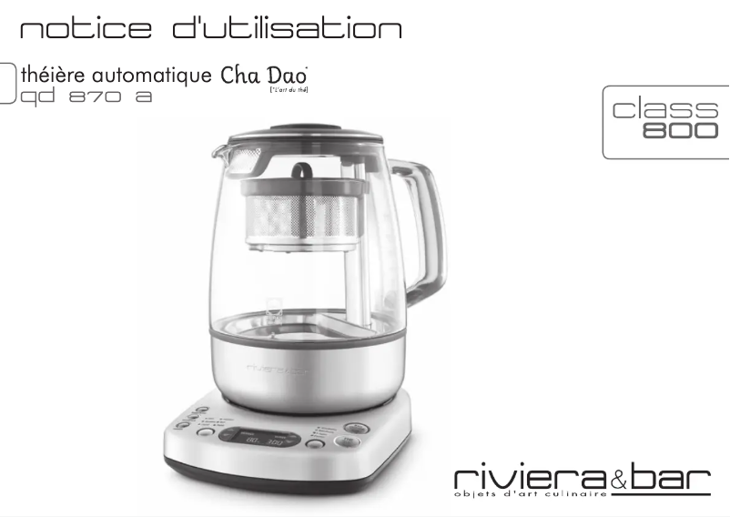 Página 1 del manual Manual de usuario Riviera & Bar QD870A